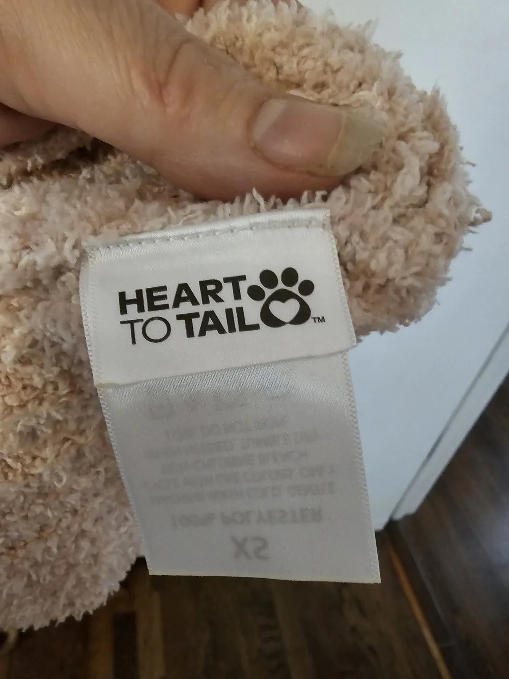 Cozy Fuzzy Dog Sweater - Pale Peach